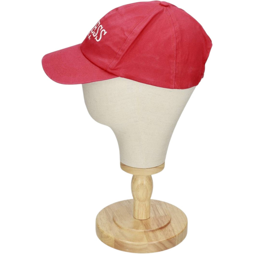90'S Guess Baseball Cap, 6-Panel Cap, One Size Fits All, Vintage cotton red type Vintage Second Hand