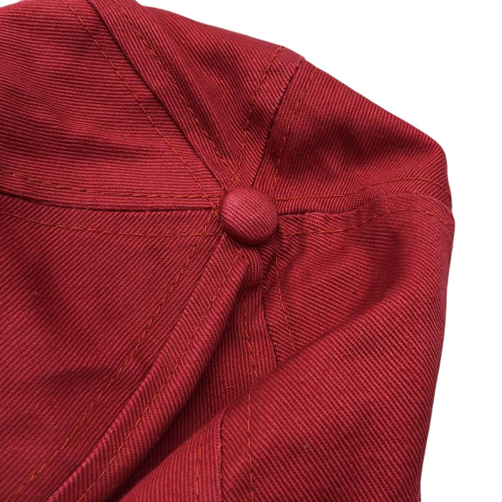 90'S Guess Baseball Cap, 6-Panel Cap, One Size Fits All, Vintage cotton red type Vintage Second Hand