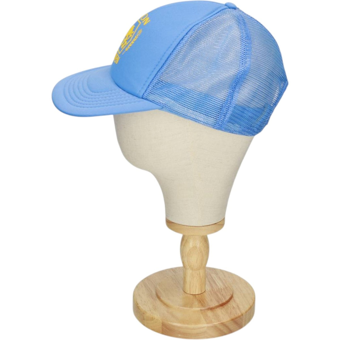 80s-90'S sport cap, Molson Golden advertising trucker cap, mesh cap, one size fits all. unclear Blue type light blue Vintage Second Hand