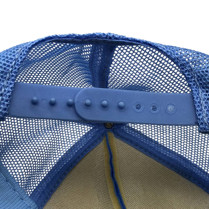80s-90'S sport cap, Molson Golden advertising trucker cap, mesh cap, one size fits all. unclear Blue type light blue Vintage Second Hand