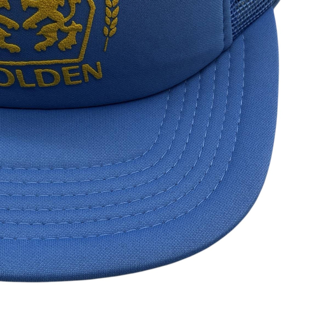 80s-90'S sport cap, Molson Golden advertising trucker cap, mesh cap, one size fits all. unclear Blue type light blue Vintage Second Hand