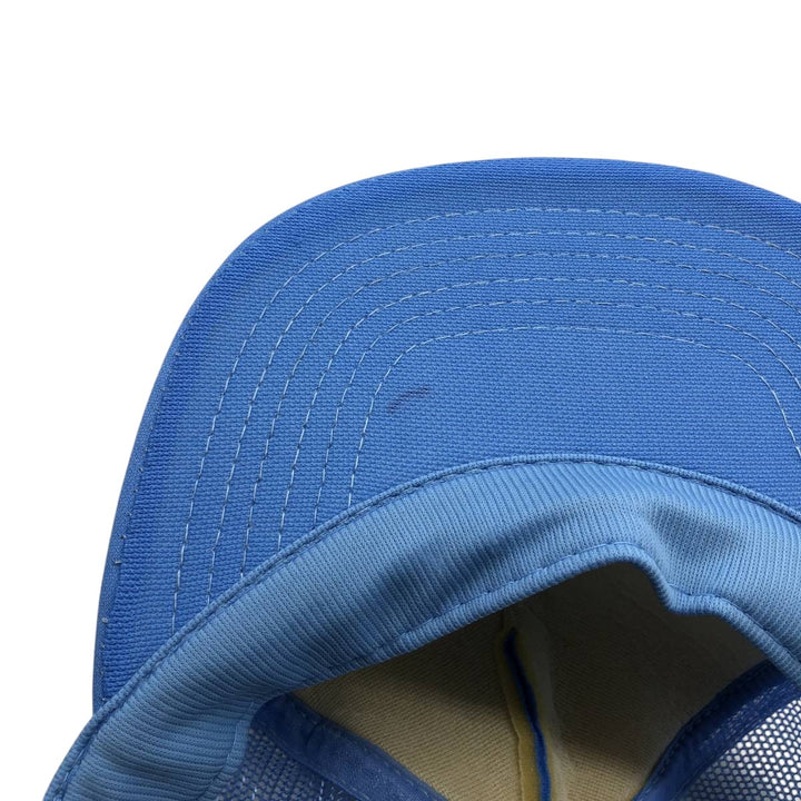 80s-90'S sport cap, Molson Golden advertising trucker cap, mesh cap, one size fits all. unclear Blue type light blue Vintage Second Hand