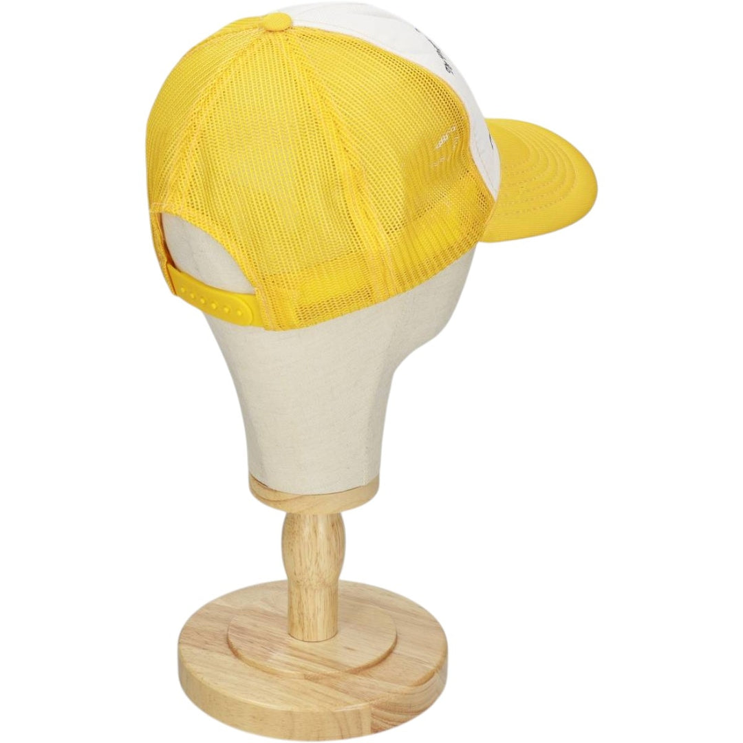 YOUNG AN Columbus Graphics Trucker Cap Advertising Mesh Cap One Size Fits All polyester yellow type Vintage Second Hand