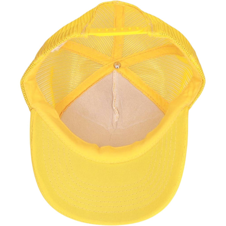 YOUNG AN Columbus Graphics Trucker Cap Advertising Mesh Cap One Size Fits All polyester yellow type Vintage Second Hand
