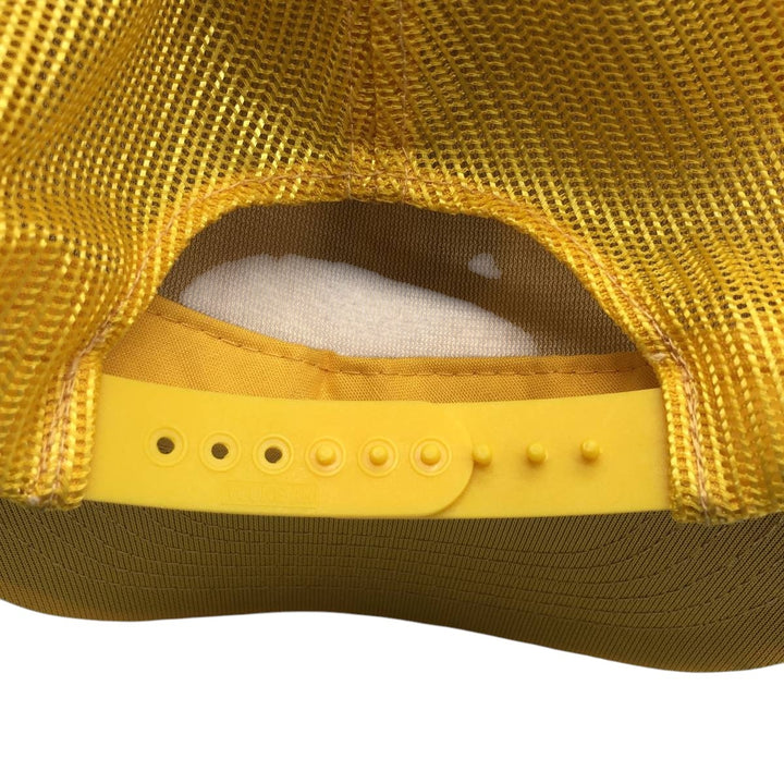 YOUNG AN Columbus Graphics Trucker Cap Advertising Mesh Cap One Size Fits All polyester yellow type Vintage Second Hand
