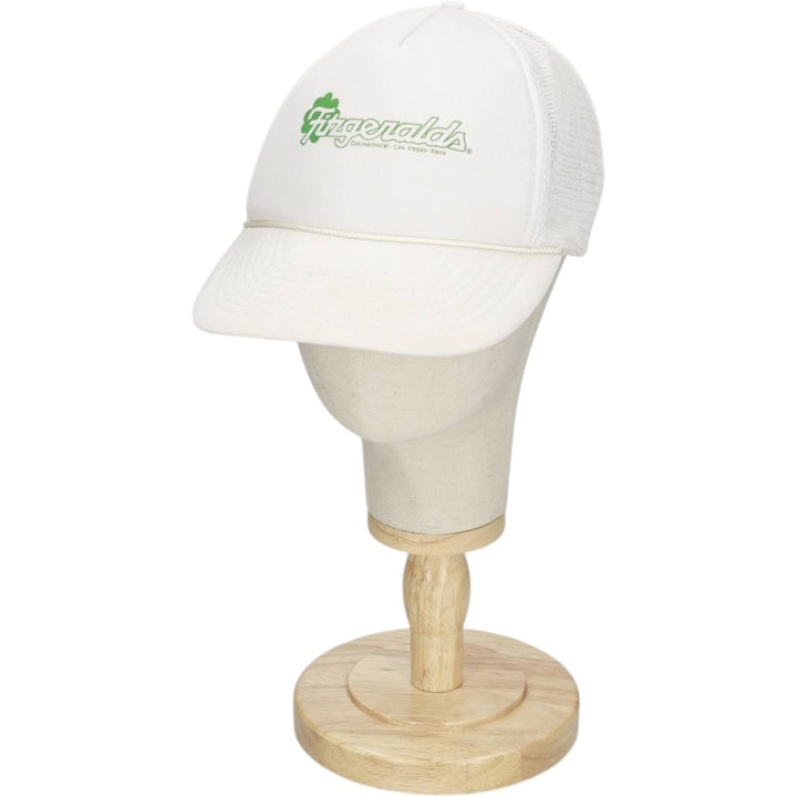 FRANK LEE IMPORTS Fitzgeralds Trucker Cap Advertising Mesh Cap One Size Fits All polyester white type Vintage Second Hand