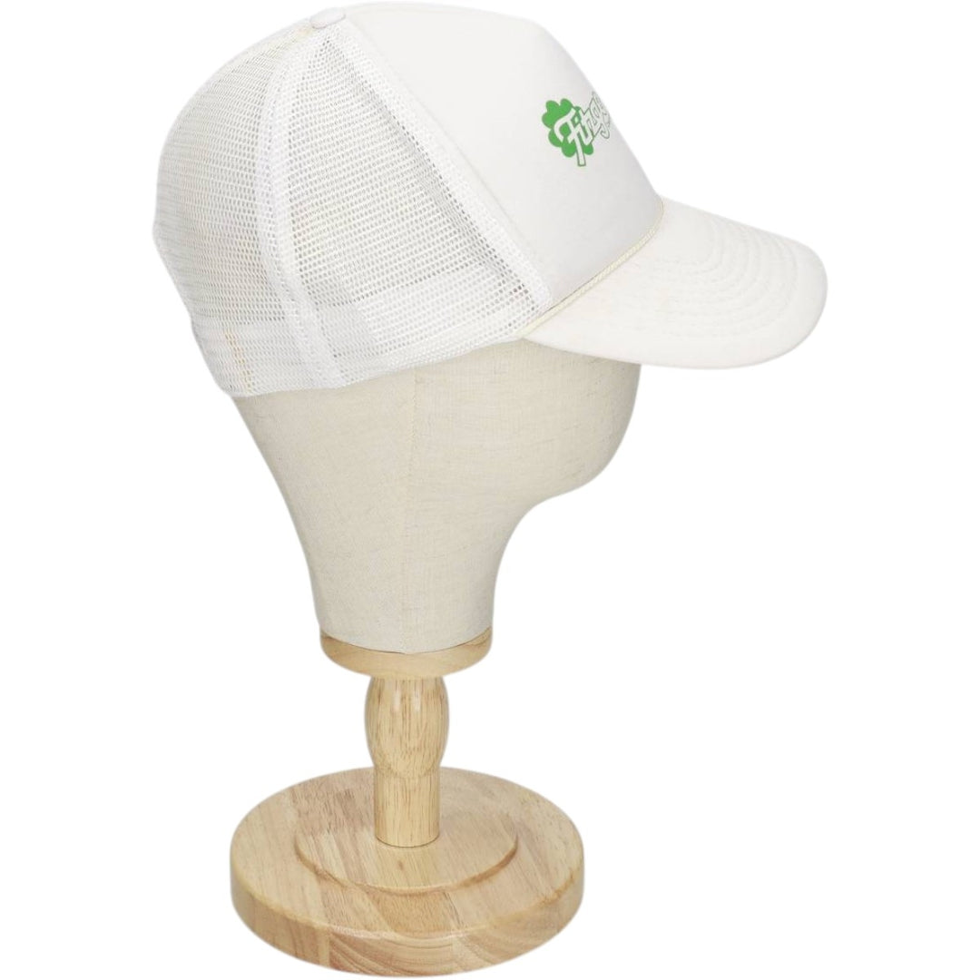 FRANK LEE IMPORTS Fitzgeralds Trucker Cap Advertising Mesh Cap One Size Fits All polyester white type Vintage Second Hand