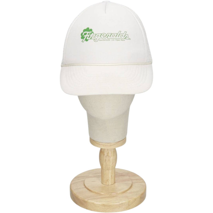 FRANK LEE IMPORTS Fitzgeralds Trucker Cap Advertising Mesh Cap One Size Fits All polyester white type Vintage Second Hand