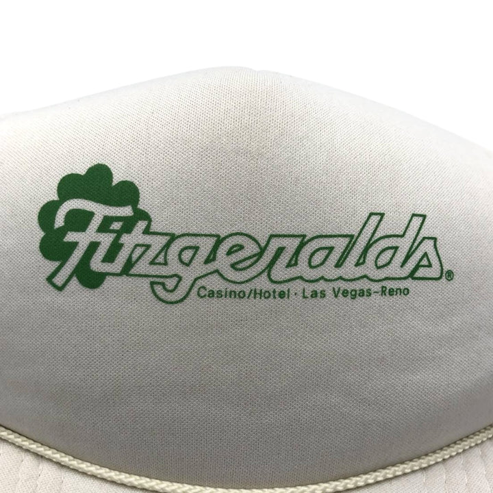 FRANK LEE IMPORTS Fitzgeralds Trucker Cap Advertising Mesh Cap One Size Fits All polyester white type Vintage Second Hand