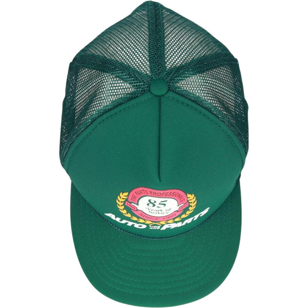 90'S AUTO TIRE AND PARTS Trucker Cap, Advertising Mesh Cap, One Size Fits All, Vintage polyester Green type dark green Vintage Second Hand