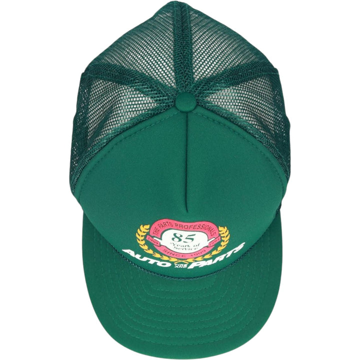 90'S AUTO TIRE AND PARTS Trucker Cap, Advertising Mesh Cap, One Size Fits All, Vintage polyester Green type dark green Vintage Second Hand