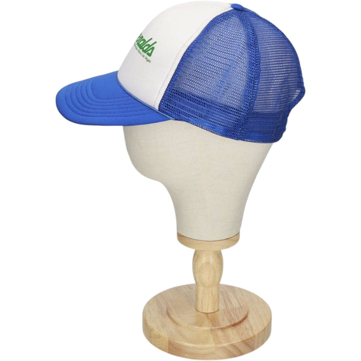 90'S NISSIN Fitzgeralds Trucker Cap, Advertising Mesh Cap, One Size Fits All, Vintage polyester blue type Vintage Second Hand