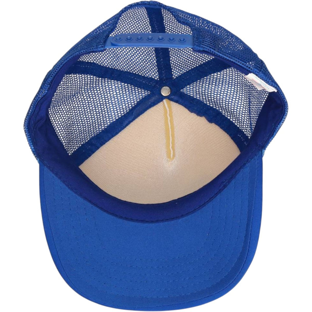 90'S NISSIN Fitzgeralds Trucker Cap, Advertising Mesh Cap, One Size Fits All, Vintage polyester blue type Vintage Second Hand