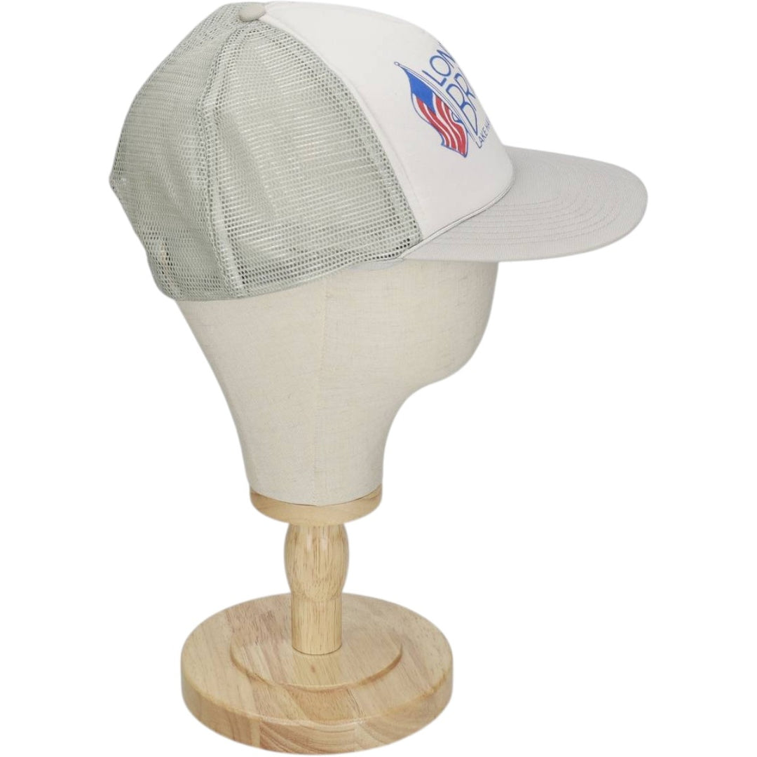 MOHR'S American Flag Advertising Trucker Cap Mesh Cap (One Size Fits All) polyester gray type Vintage Second Hand