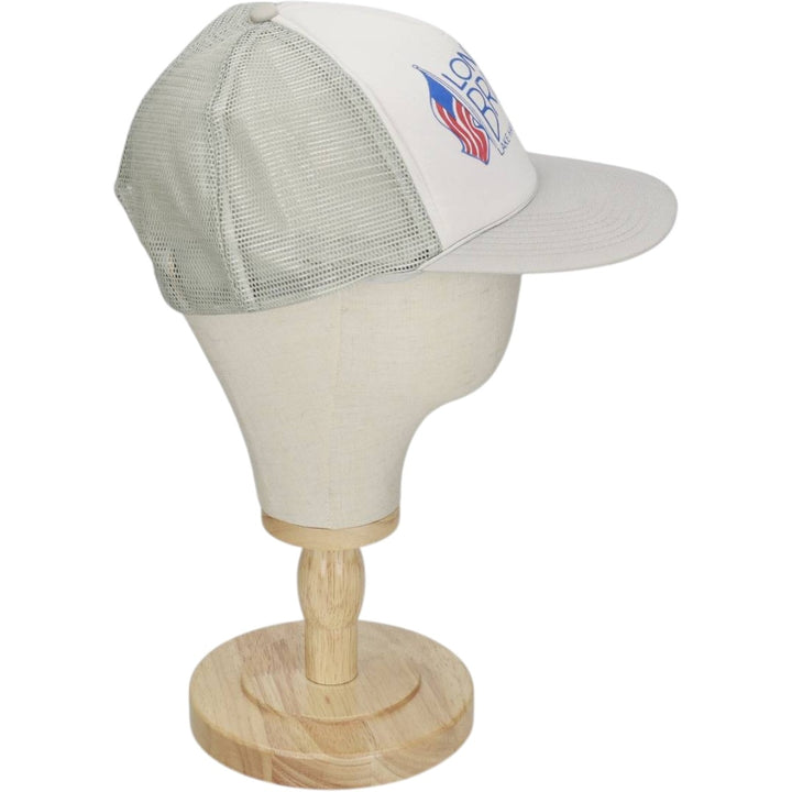 MOHR'S American Flag Advertising Trucker Cap Mesh Cap (One Size Fits All) polyester gray type Vintage Second Hand