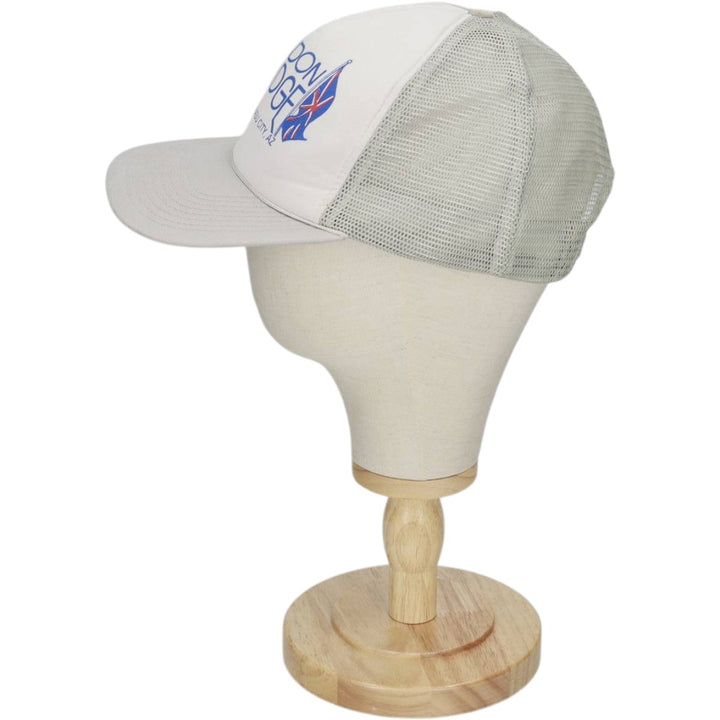 MOHR'S American Flag Advertising Trucker Cap Mesh Cap (One Size Fits All) polyester gray type Vintage Second Hand