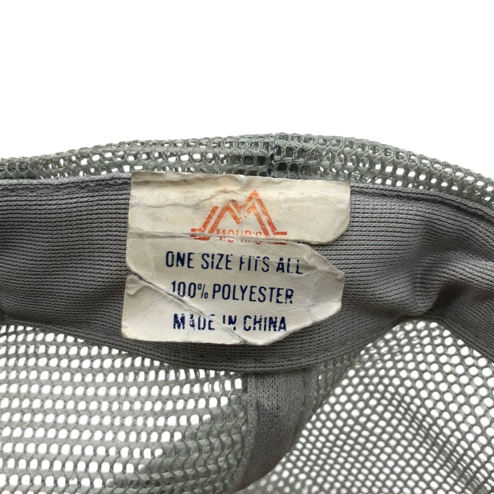MOHR'S American Flag Advertising Trucker Cap Mesh Cap (One Size Fits All) polyester gray type Vintage Second Hand