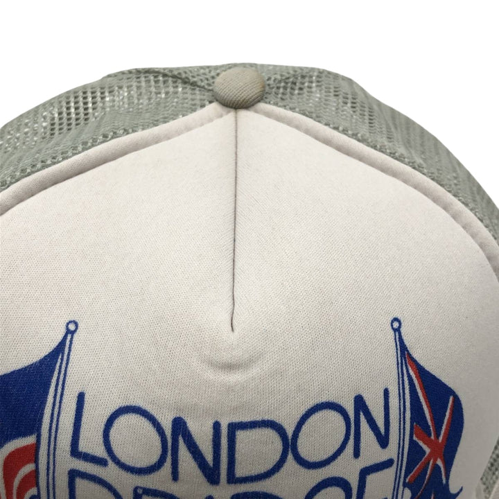 MOHR'S American Flag Advertising Trucker Cap Mesh Cap (One Size Fits All) polyester gray type Vintage Second Hand