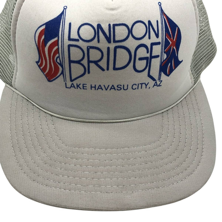 MOHR'S American Flag Advertising Trucker Cap Mesh Cap (One Size Fits All) polyester gray type Vintage Second Hand