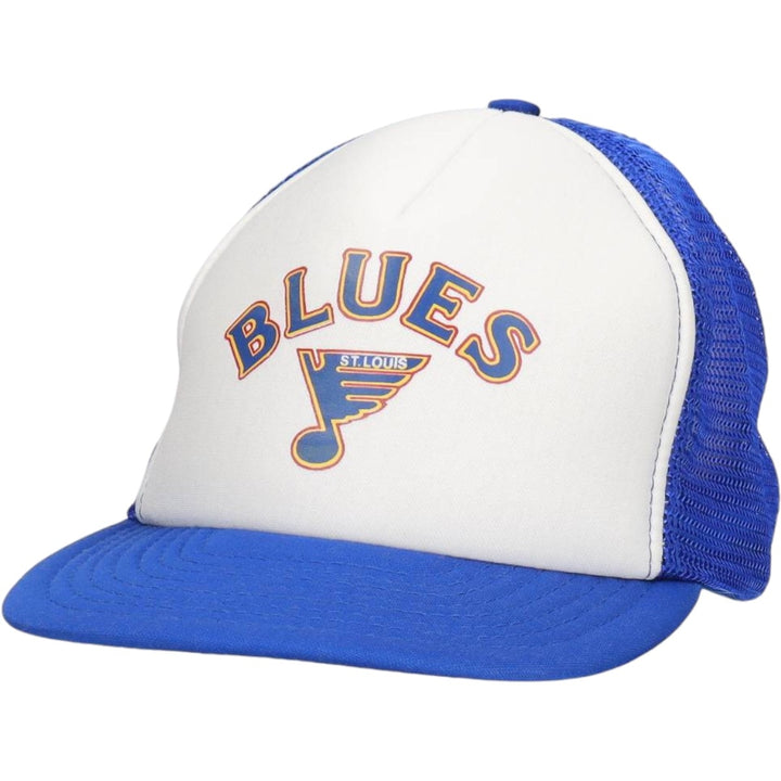 80s-90'S Calhead NHL St. Louis Blues Trucker Cap Baseball Cap 6-Panel Cap unclear blue type Vintage Second Hand