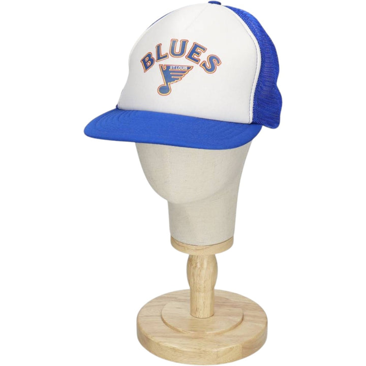 80s-90'S Calhead NHL St. Louis Blues Trucker Cap Baseball Cap 6-Panel Cap unclear blue type Vintage Second Hand