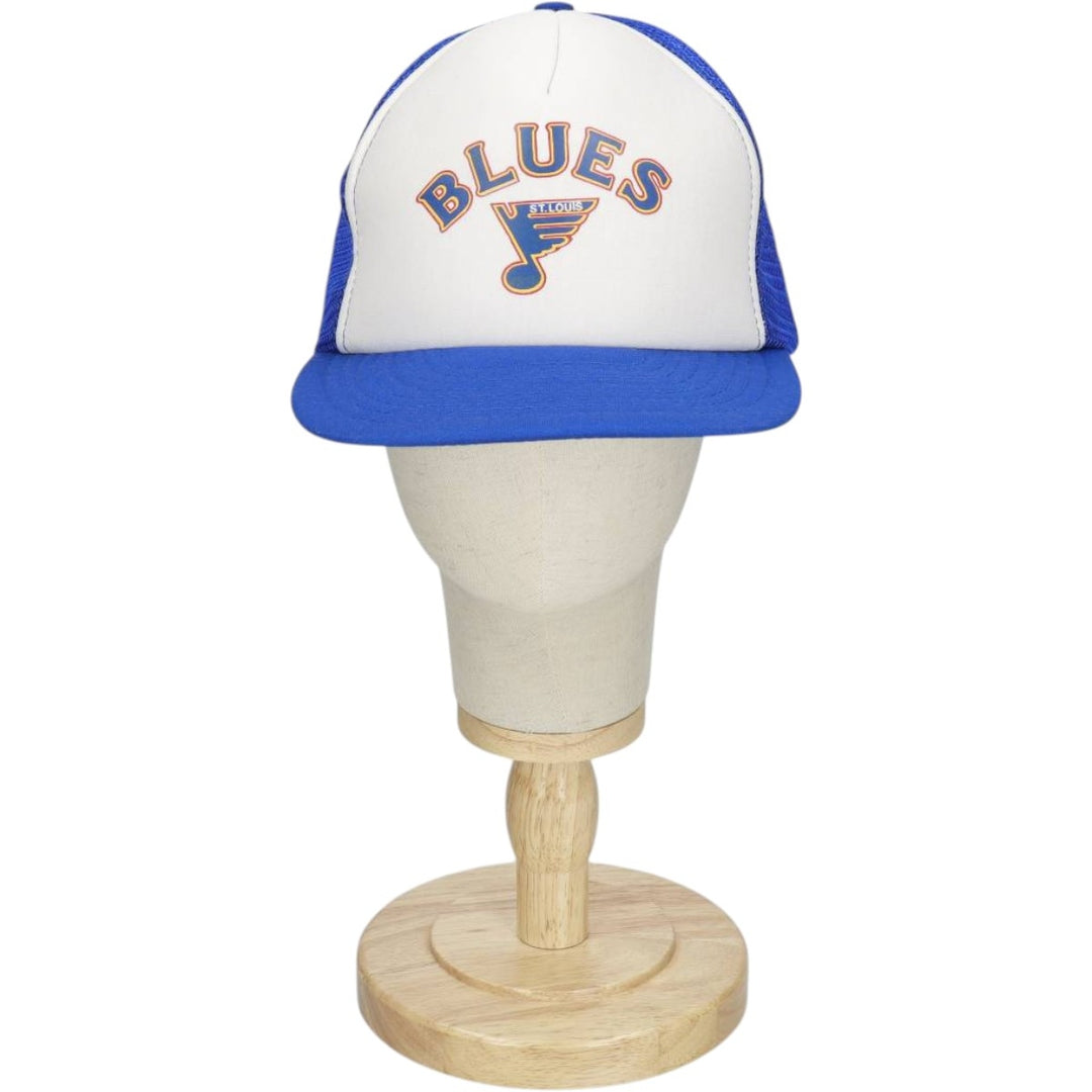 80s-90'S Calhead NHL St. Louis Blues Trucker Cap Baseball Cap 6-Panel Cap unclear blue type Vintage Second Hand