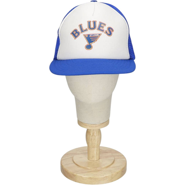 80s-90'S Calhead NHL St. Louis Blues Trucker Cap Baseball Cap 6-Panel Cap unclear blue type Vintage Second Hand