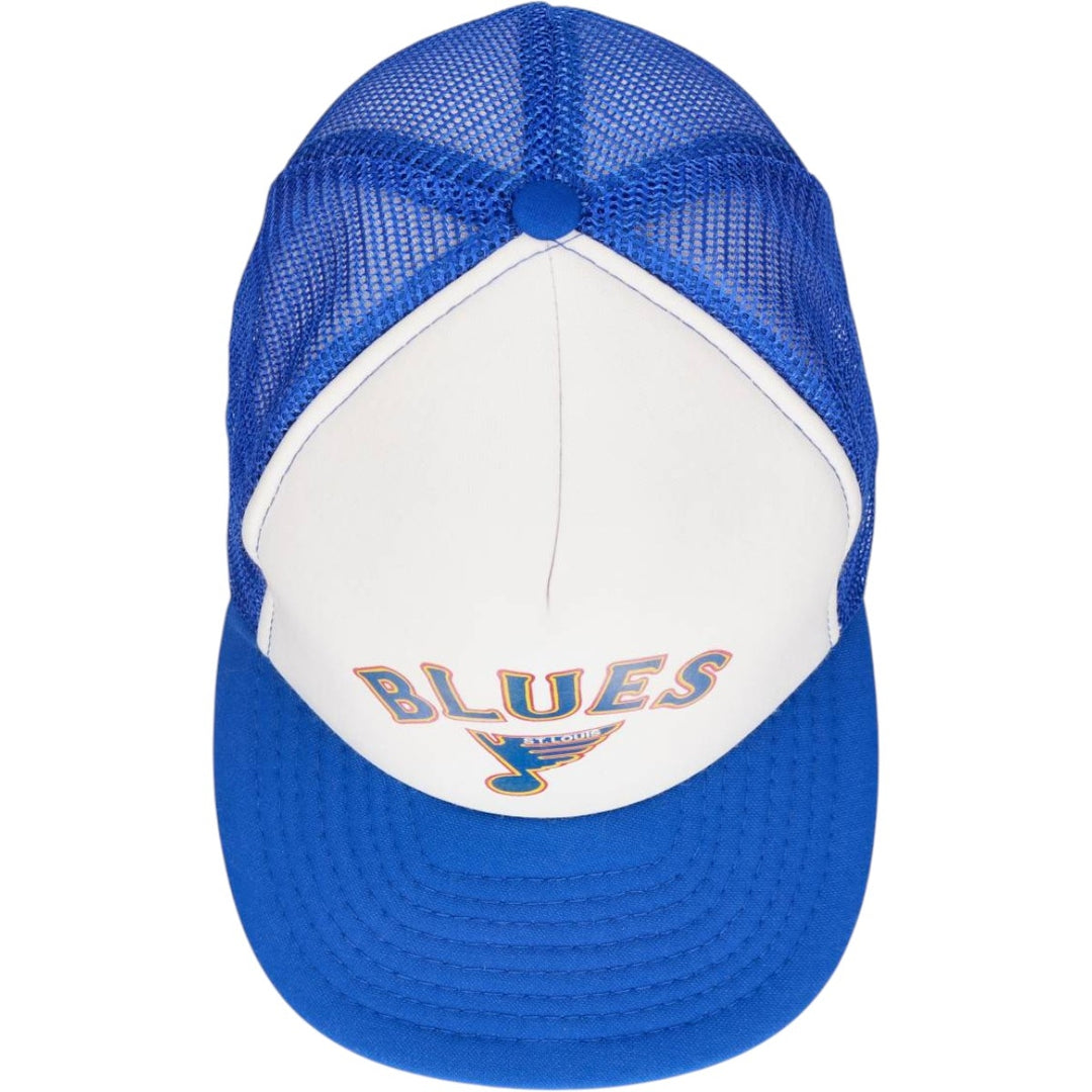 80s-90'S Calhead NHL St. Louis Blues Trucker Cap Baseball Cap 6-Panel Cap unclear blue type Vintage Second Hand