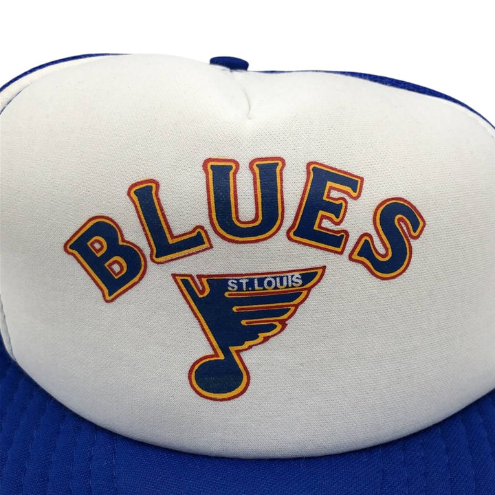80s-90'S Calhead NHL St. Louis Blues Trucker Cap Baseball Cap 6-Panel Cap unclear blue type Vintage Second Hand