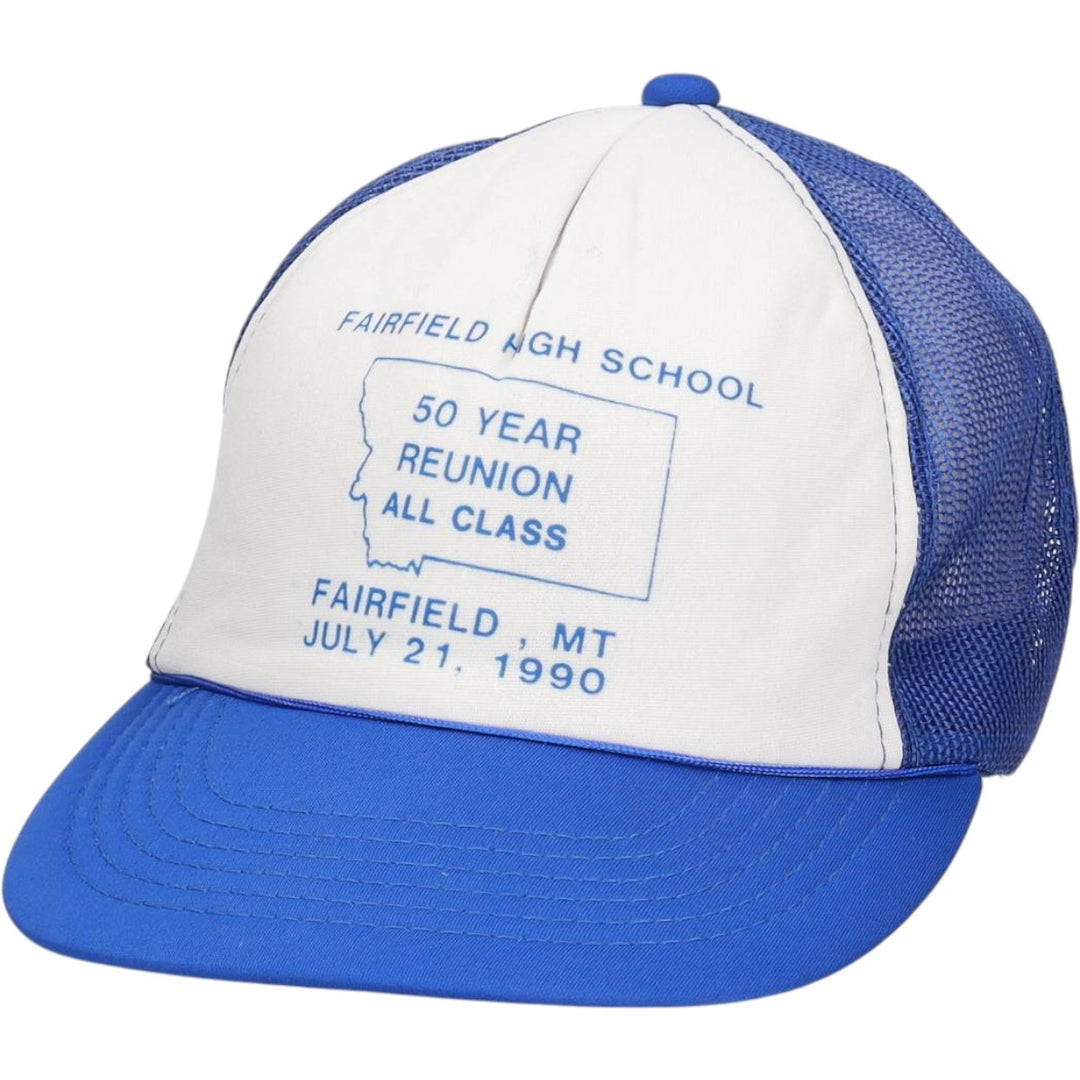 YOUNG AN Trucker Cap, College Style Mesh Cap, One Size Fits All unclear blue type Vintage Second Hand