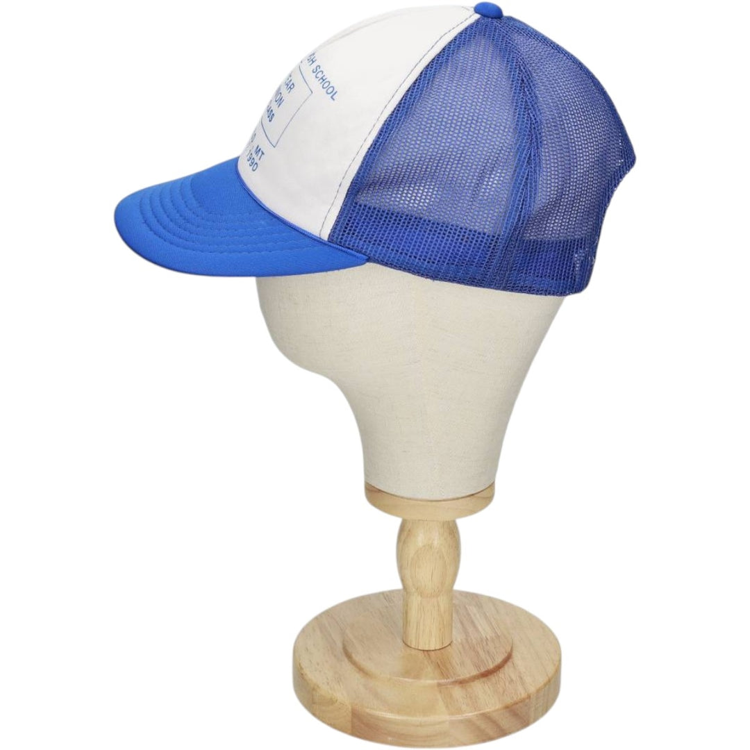 YOUNG AN Trucker Cap, College Style Mesh Cap, One Size Fits All unclear blue type Vintage Second Hand