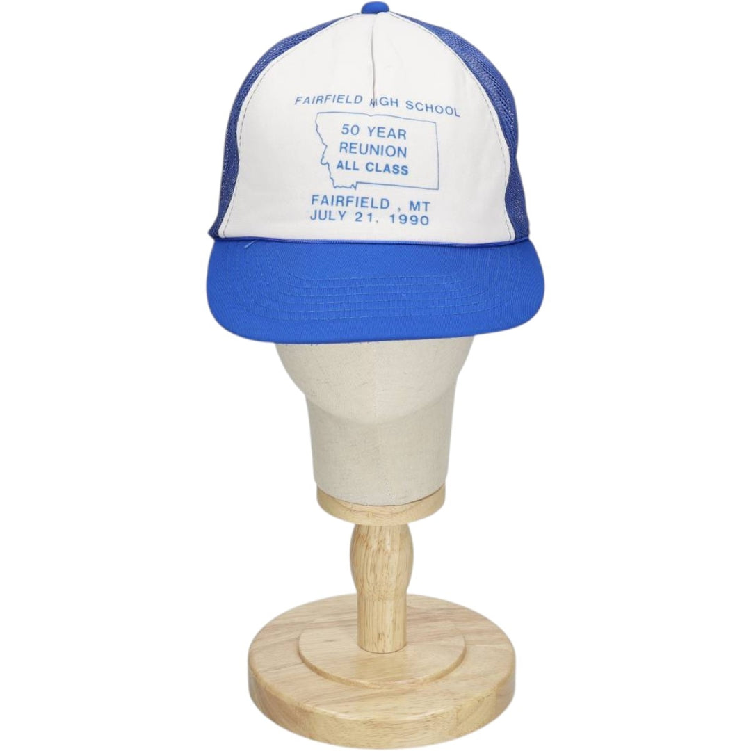YOUNG AN Trucker Cap, College Style Mesh Cap, One Size Fits All unclear blue type Vintage Second Hand