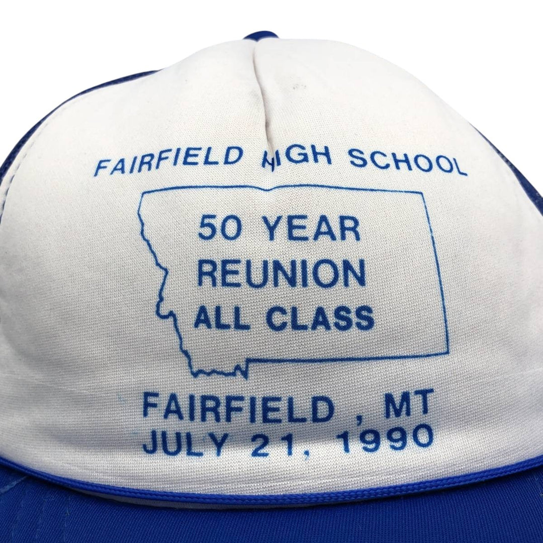 YOUNG AN Trucker Cap, College Style Mesh Cap, One Size Fits All unclear blue type Vintage Second Hand