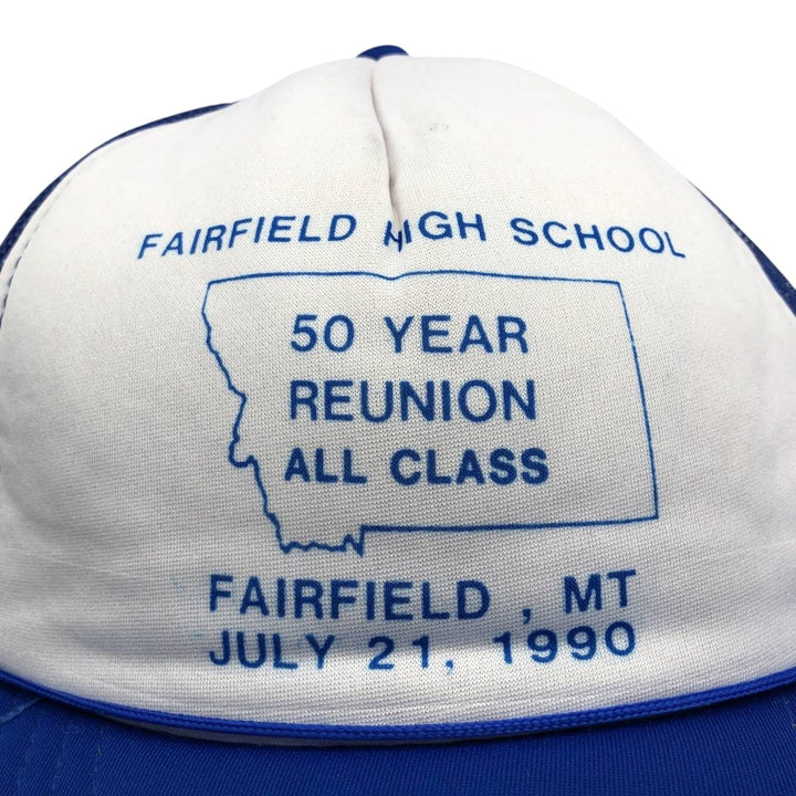 YOUNG AN Trucker Cap, College Style Mesh Cap, One Size Fits All unclear blue type Vintage Second Hand