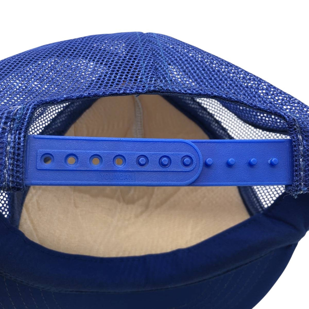 YOUNG AN Trucker Cap, College Style Mesh Cap, One Size Fits All unclear blue type Vintage Second Hand