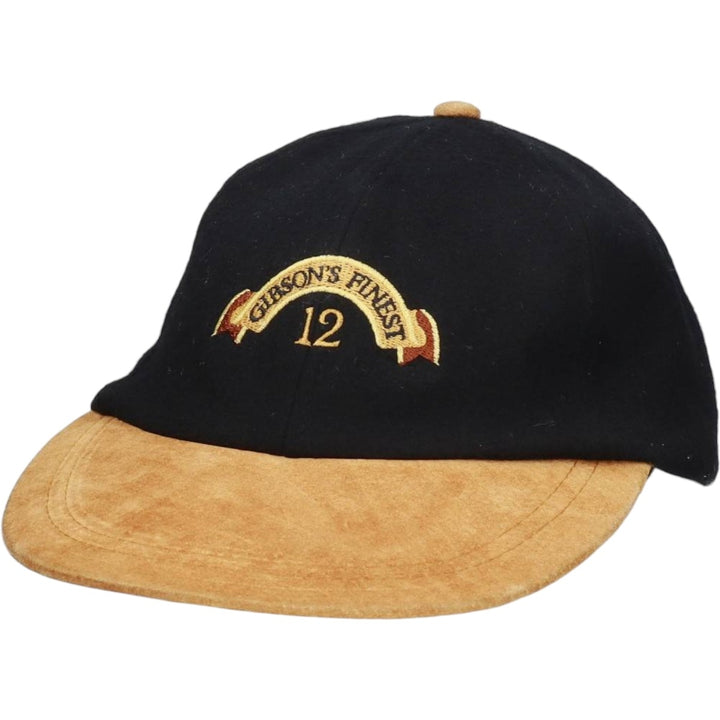 KP CAPS Advertising Two-Tone 6-Panel Cap (One Size Fits All) wool black type Vintage Second Hand