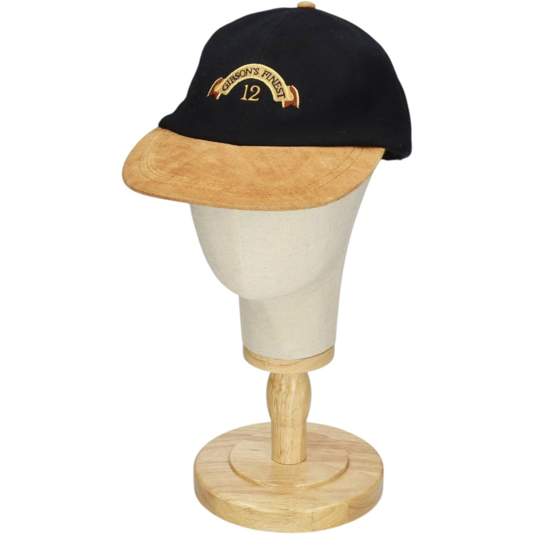 KP CAPS Advertising Two-Tone 6-Panel Cap (One Size Fits All) wool black type Vintage Second Hand