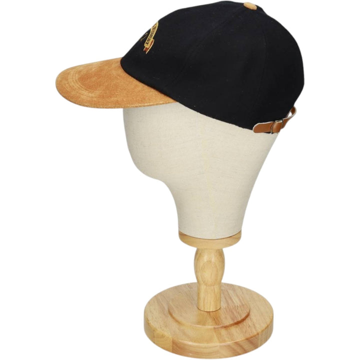 KP CAPS Advertising Two-Tone 6-Panel Cap (One Size Fits All) wool black type Vintage Second Hand