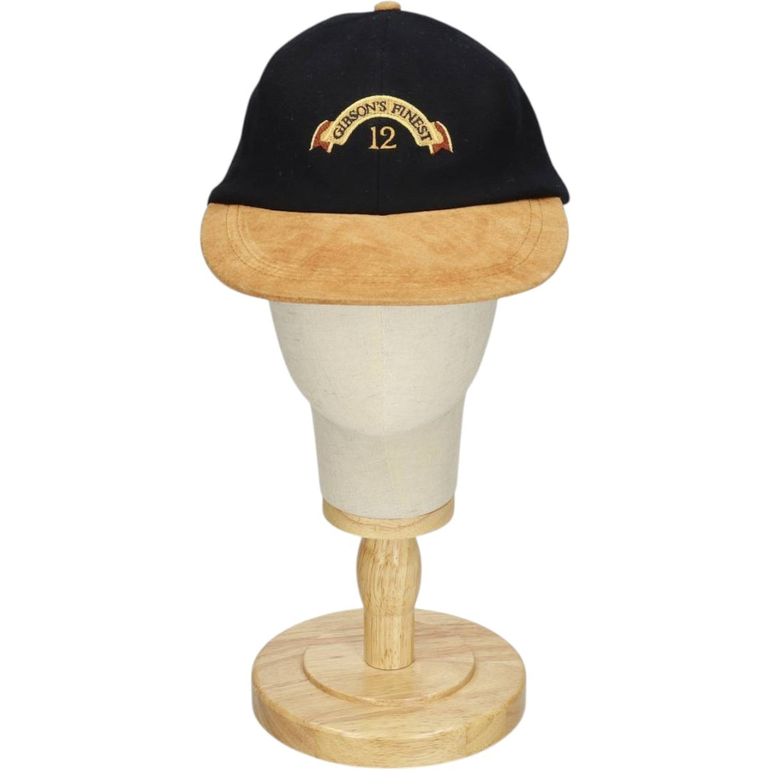 KP CAPS Advertising Two-Tone 6-Panel Cap (One Size Fits All) wool black type Vintage Second Hand