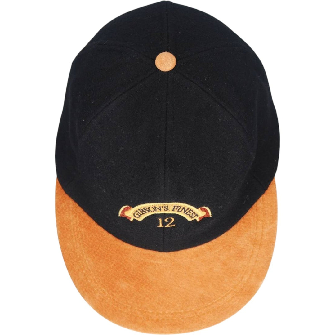 KP CAPS Advertising Two-Tone 6-Panel Cap (One Size Fits All) wool black type Vintage Second Hand