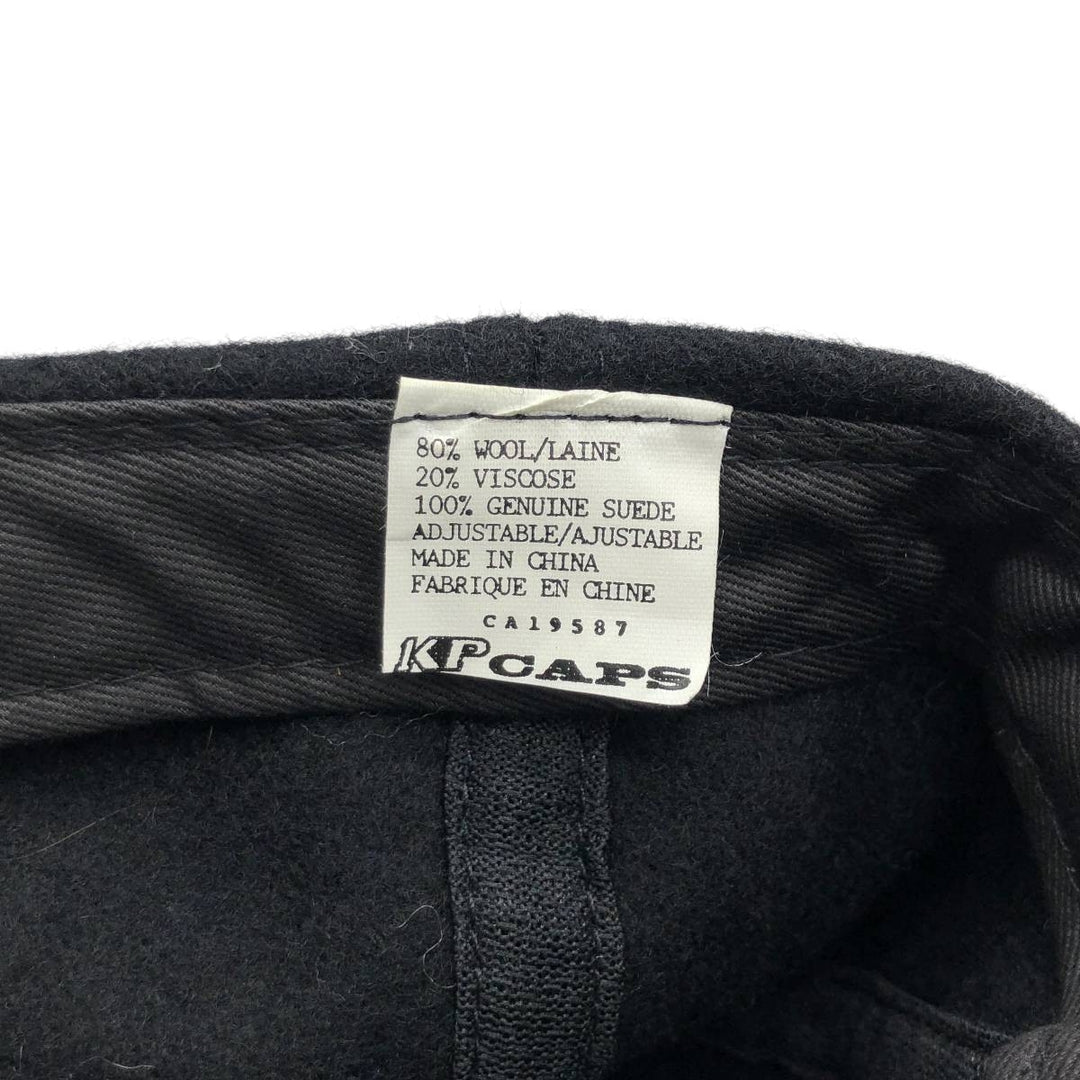 KP CAPS Advertising Two-Tone 6-Panel Cap (One Size Fits All) wool black type Vintage Second Hand