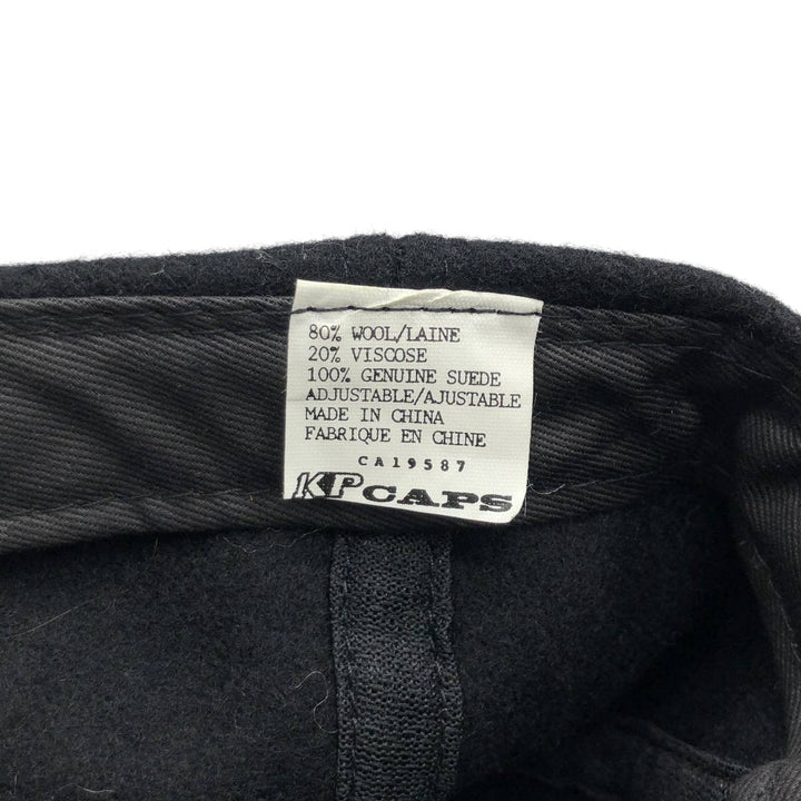 KP CAPS Advertising Two-Tone 6-Panel Cap (One Size Fits All) wool black type Vintage Second Hand