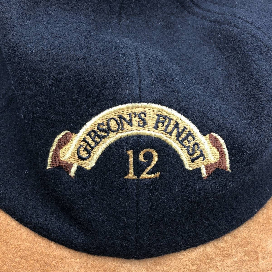 KP CAPS Advertising Two-Tone 6-Panel Cap (One Size Fits All) wool black type Vintage Second Hand