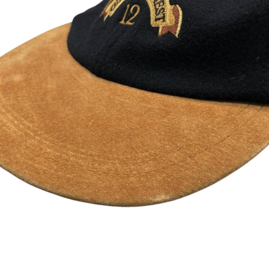 KP CAPS Advertising Two-Tone 6-Panel Cap (One Size Fits All) wool black type Vintage Second Hand