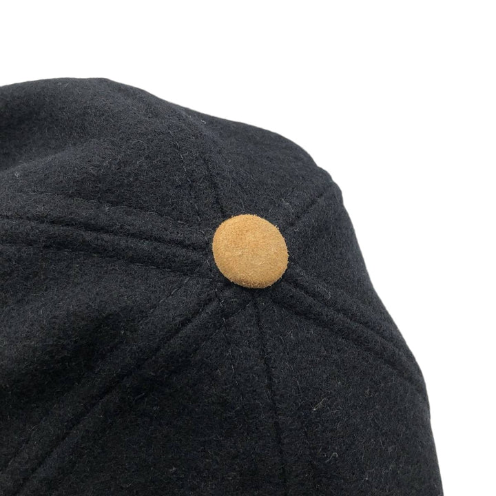 KP CAPS Advertising Two-Tone 6-Panel Cap (One Size Fits All) wool black type Vintage Second Hand