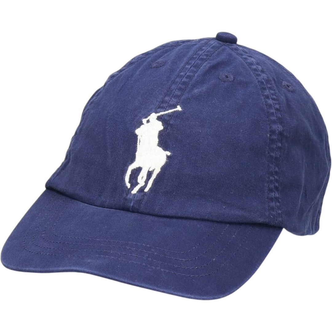 Ralph Lauren POLO RALPH LAUREN Big Pony 6-Panel Cap (One Size Fits All) cotton navy blue type Vintage Second Hand
