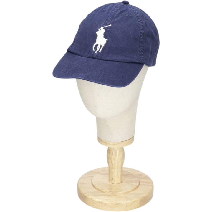 Ralph Lauren POLO RALPH LAUREN Big Pony 6-Panel Cap (One Size Fits All) cotton navy blue type Vintage Second Hand