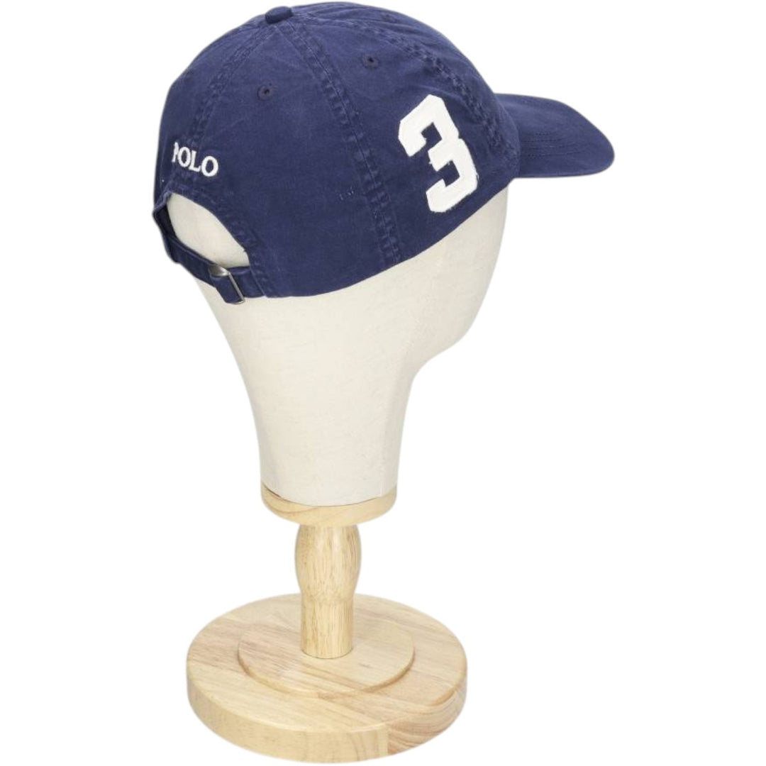 Ralph Lauren POLO RALPH LAUREN Big Pony 6-Panel Cap (One Size Fits All) cotton navy blue type Vintage Second Hand