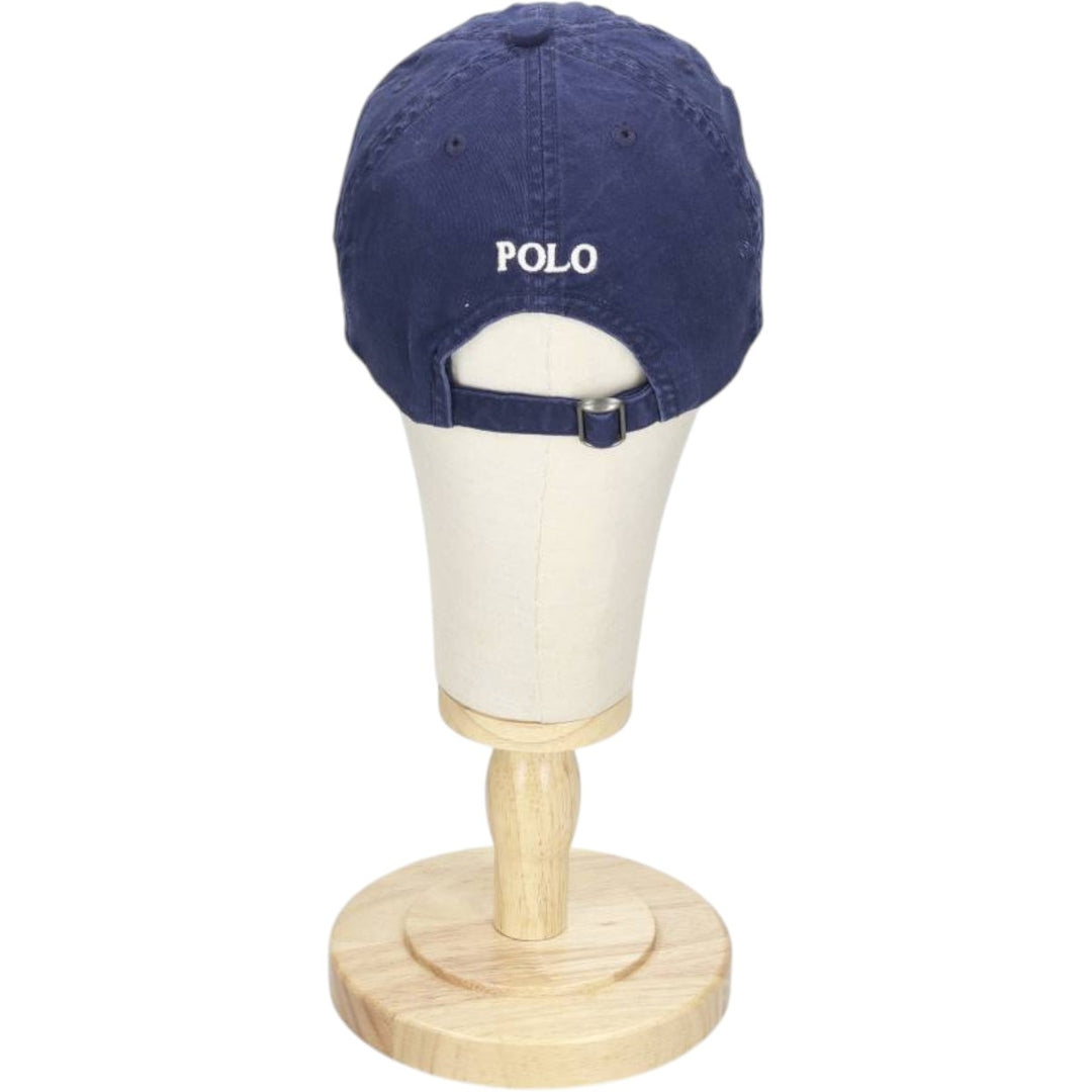 Ralph Lauren POLO RALPH LAUREN Big Pony 6-Panel Cap (One Size Fits All) cotton navy blue type Vintage Second Hand