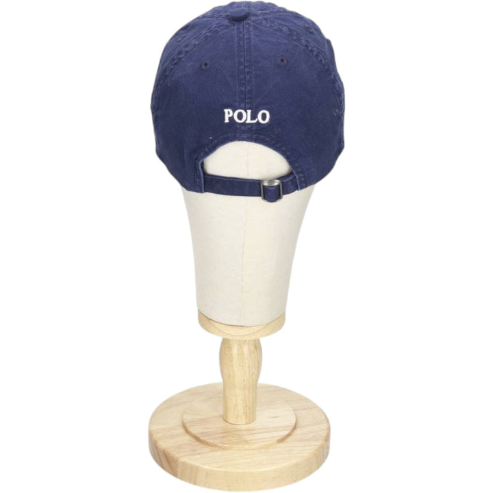 Ralph Lauren POLO RALPH LAUREN Big Pony 6-Panel Cap (One Size Fits All) cotton navy blue type Vintage Second Hand